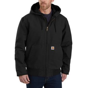 Carhartt 104050 J130 Loose Fit Washed Duck Insulated Active Jacket Black Large